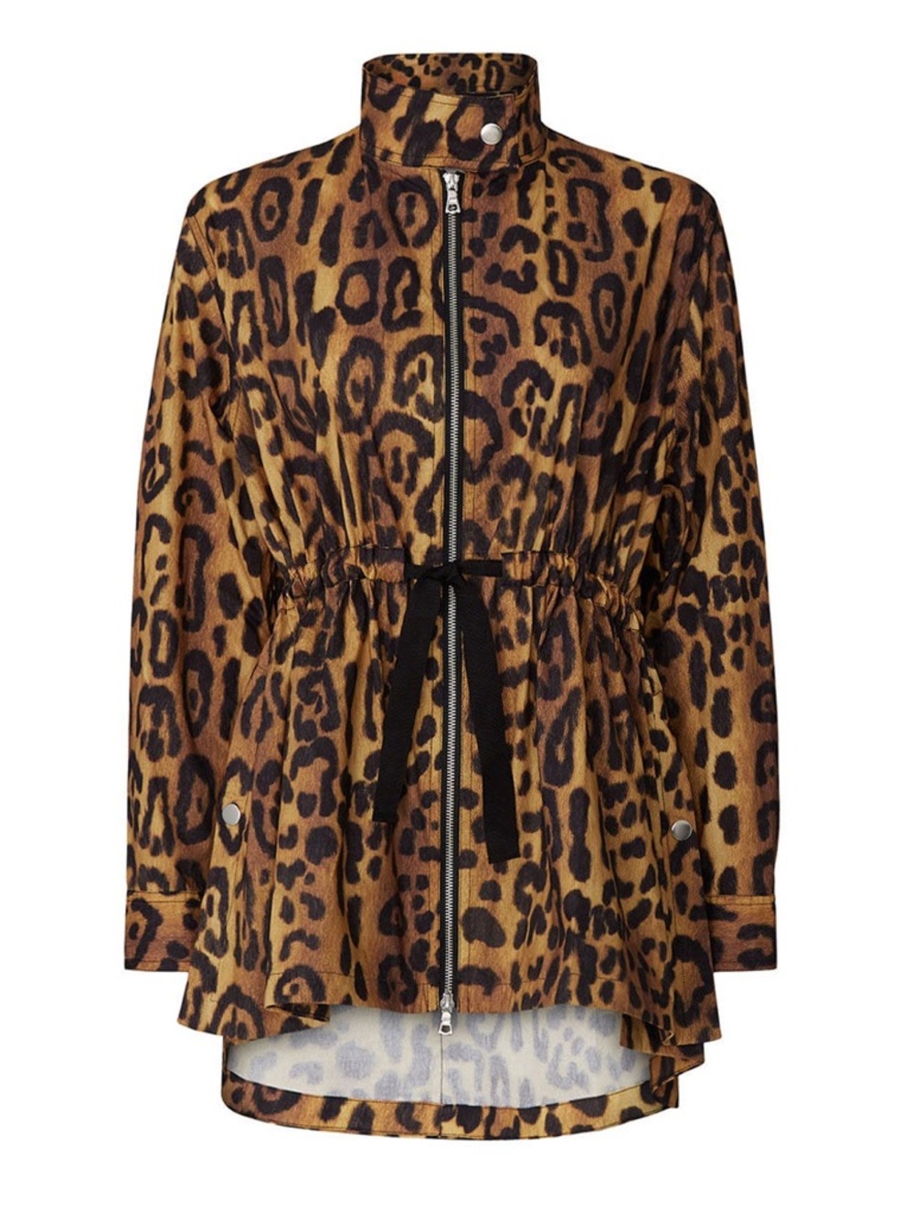 Adam Lippes Leopard Animal Print Anorak  Jacket 0